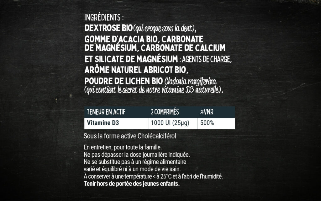 dédé, la vitamine d à croquer d’origine naturelle des bio frères