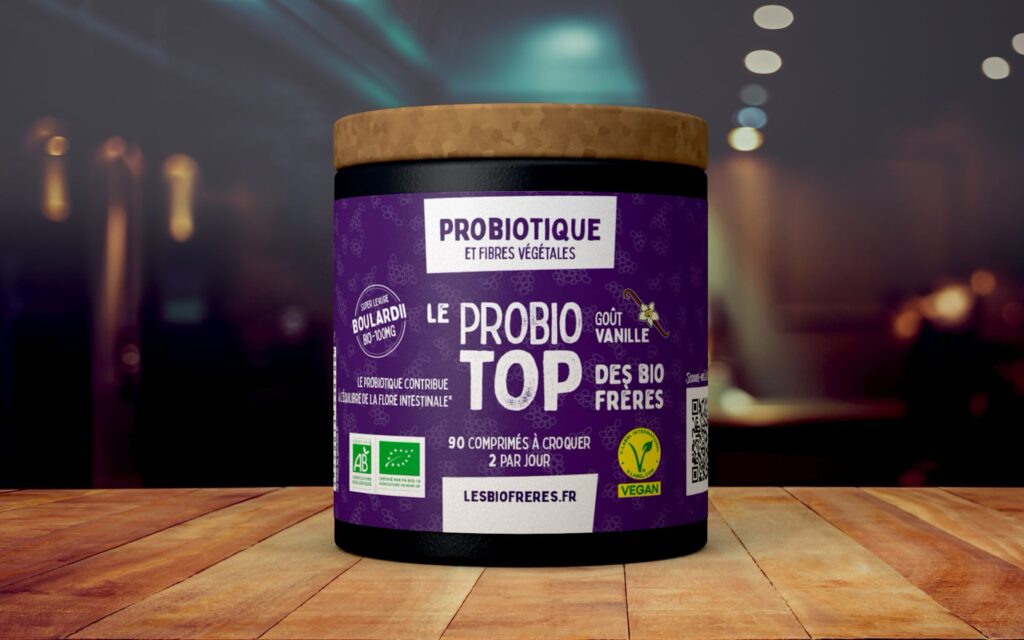 probiotiques packshot avec fond