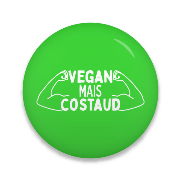 badge vegan mais costaud