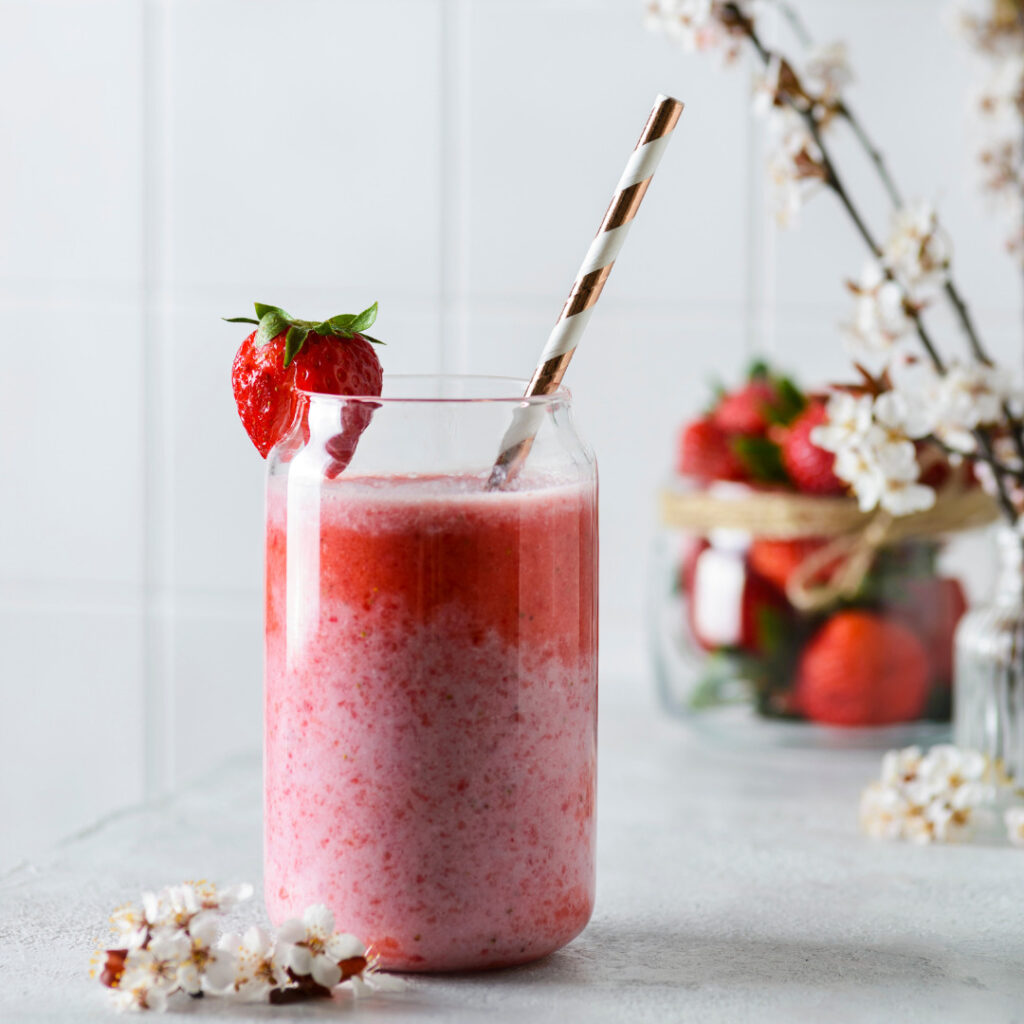smoothie aux fraises
