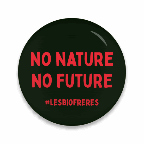 badge no nature no future