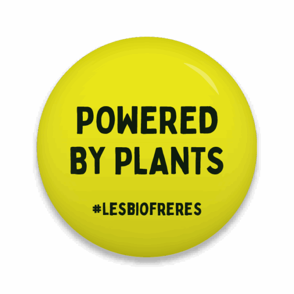 badge powered by plants